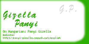gizella panyi business card